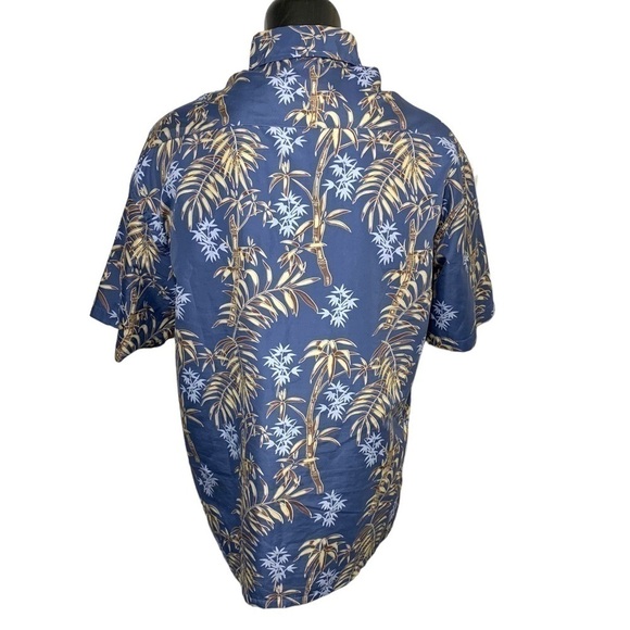 Maui Maui Hawaii Shirt Sz XL Blue Casual Button Down Short Sleeve Tropical Top - Picture 3 of 11
